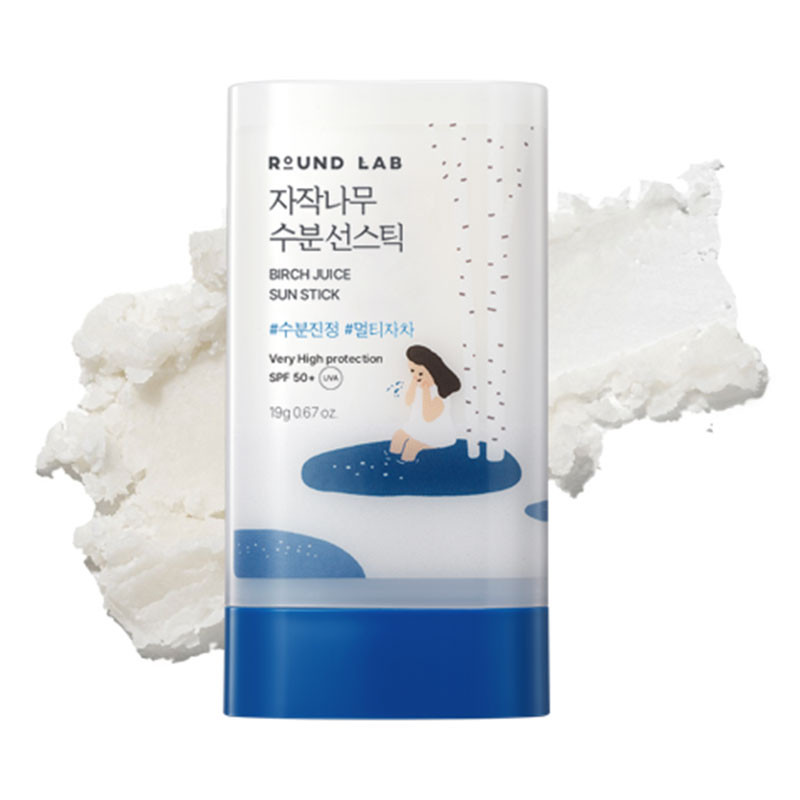 Niisutav päikesekaitsepulk kasemahlaga Round Lab Birch Juice Moisturising Sun Stick – 19 g