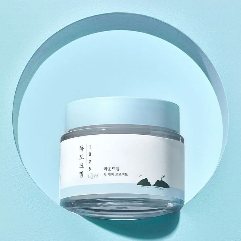 Kevyt voide Round Lab 1025 Dokdo Light Cream – 80 ml