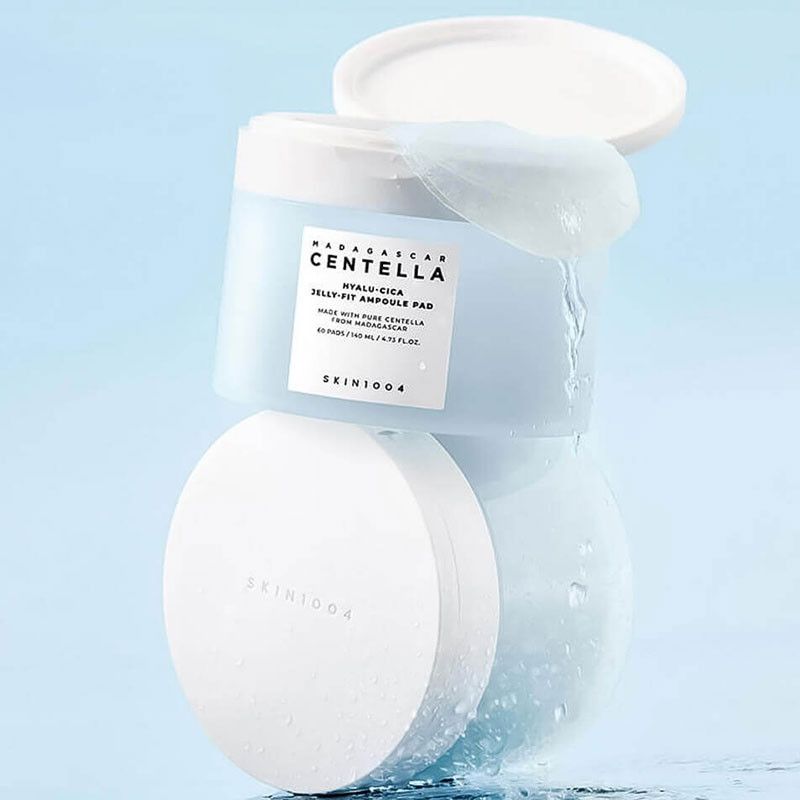Madagascar Centella Hyalu-Cica Jelly-Fit Ampoule Pad SKIN1004, 60 Pads