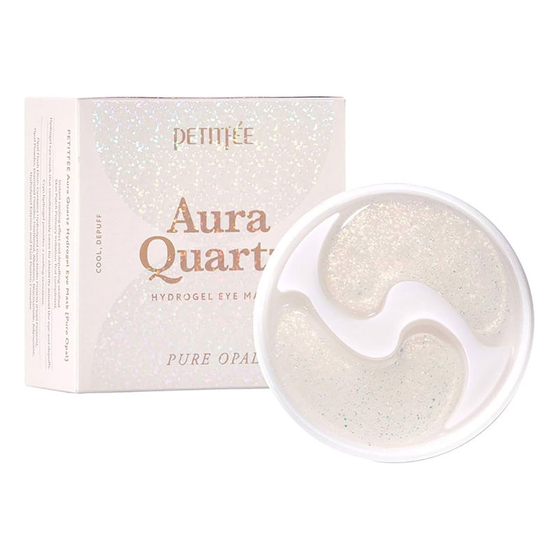 Aura Quartz Hydrogel Eye Mask Petitfee – Pure Opal – 20 pairs