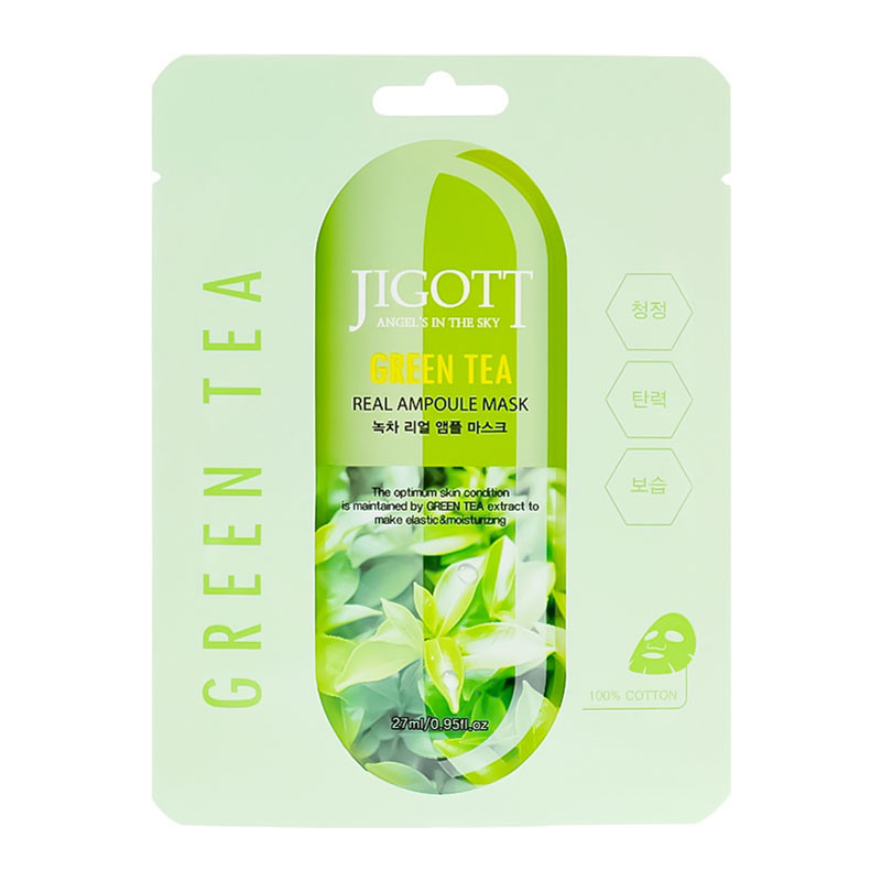 Kangasmask Ampoule Mask Green Tea Jigott, 27 ml