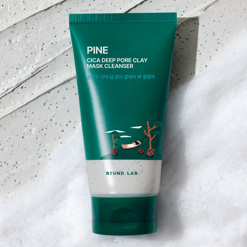 Savimask-puhastusvahend Round Lab Pine Cica Deep Pore Clay Mask Cleanser – 150 ml