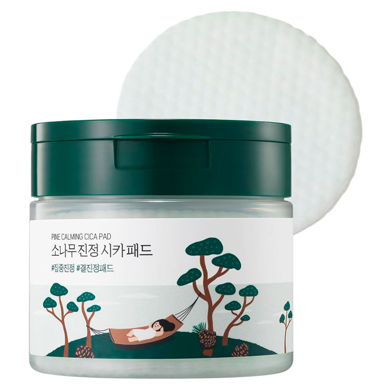 Успокаивающие пэды Round Lab Pine Calming Cica Pad Renewal – 50 шт