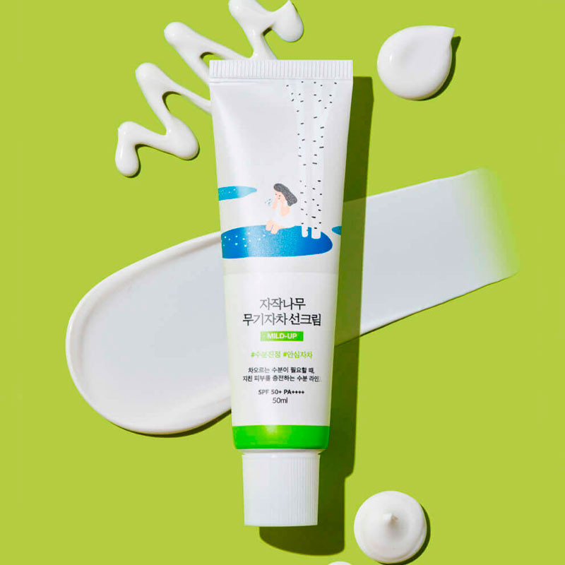 Birch Juice Moisturizing Mild-Up Sun Cream Round Lab SPF 50+ PA++++ – 50 ml