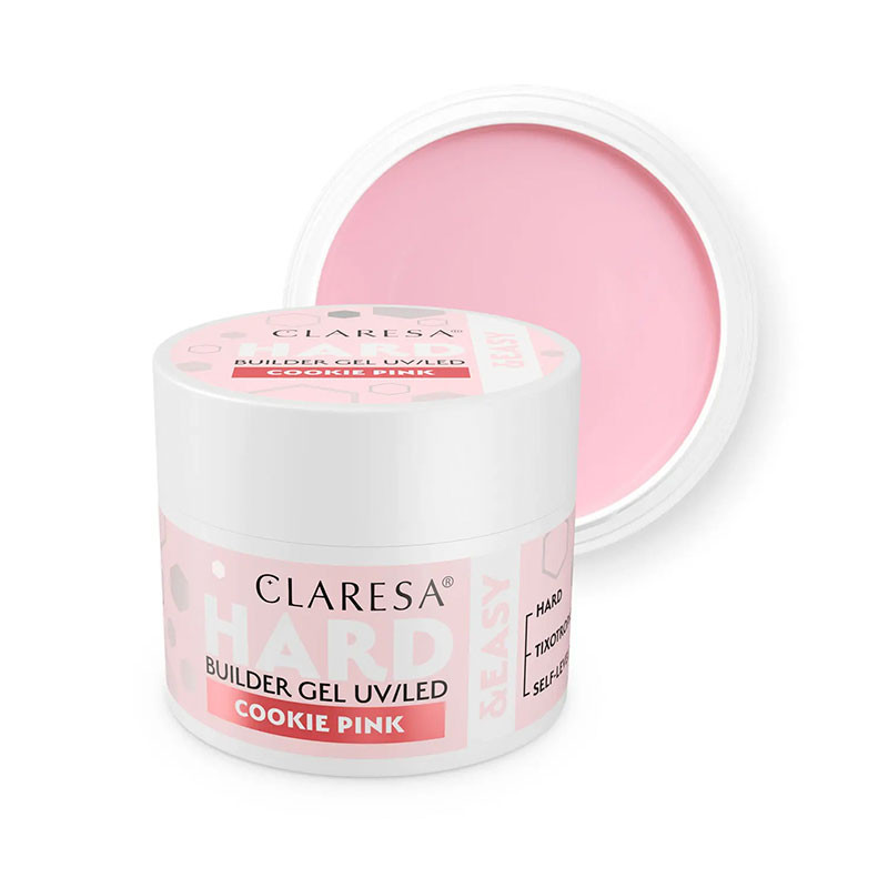 Builder gel Claresa Hard & Easy Builder Gel Cookie Pink - 45 g