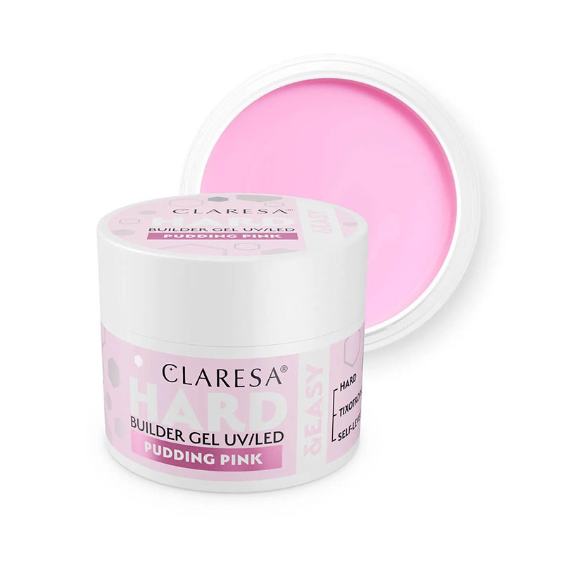 Builder gel Claresa Hard & Easy Builder Gel Pudding Pink - 12 g