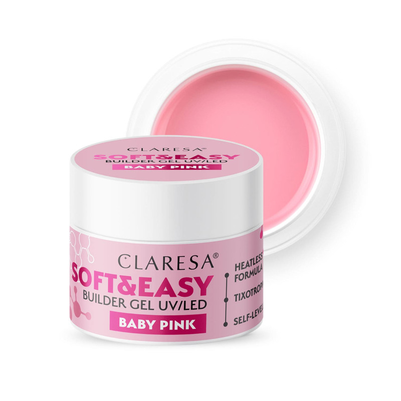 Builder gel Claresa SOFT&EASY baby pink - 90 g