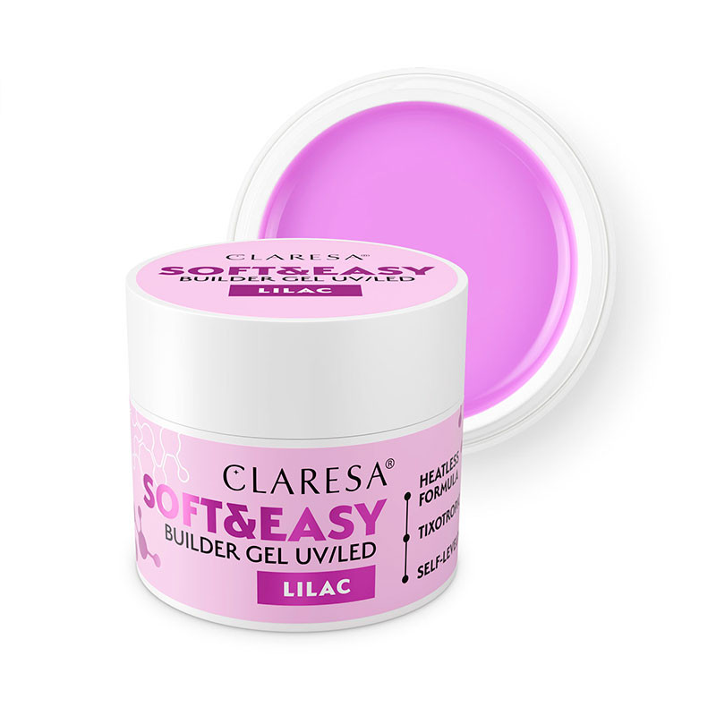 Гель для наращивания Claresa SOFT&EASY, Lilac - 12 g