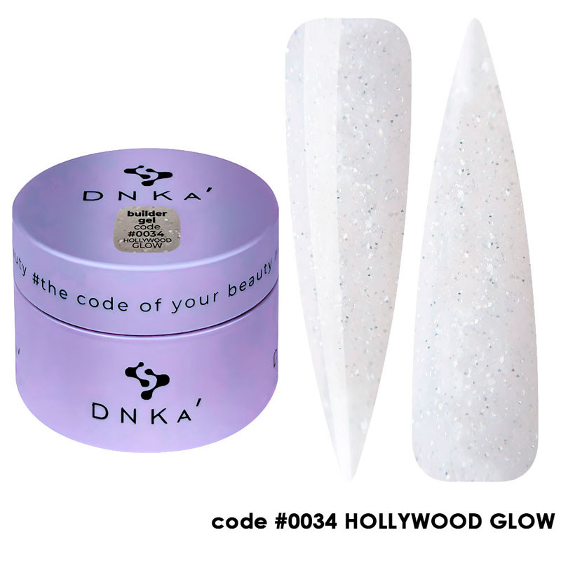 Гель для наращивания ногтей Builder Gel DNKa No. 0034 Hollywood Glow - 30 мл