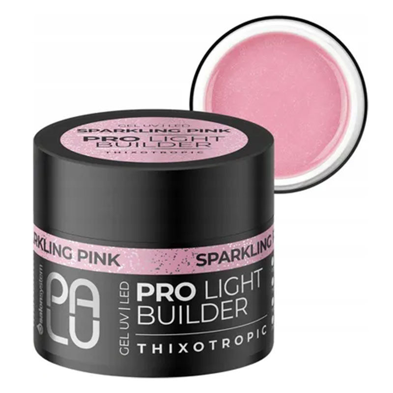 Builder gel Palu Pro Light Builder - Sparkling Pink - 12 g