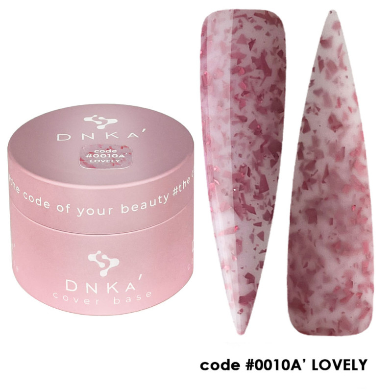 Камуфлирующая база для ногтей No. 0010A Lovely DNKa - 30 мл