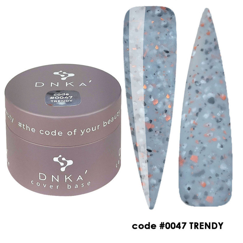 Камуфлирующая база для ногтей No. 0047 Trendy DNKa - 30 мл
