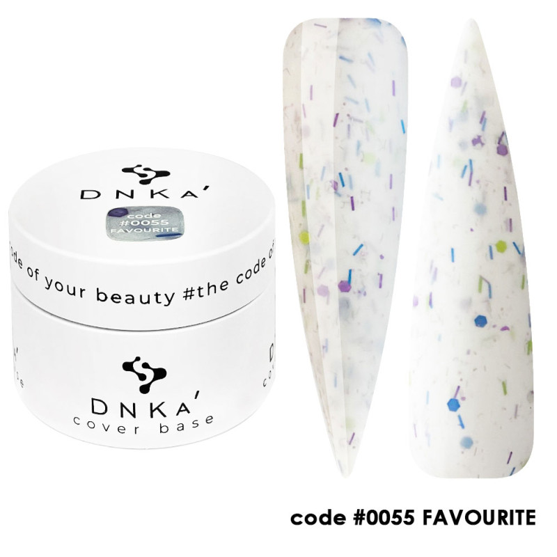 Камуфлирующая база для ногтей No. 0055 Favourite DNKa - 30 мл