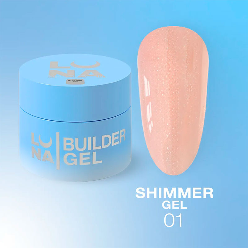 Rakennegeeli Lunamoon Shimmer Gel 1 - 30 ml