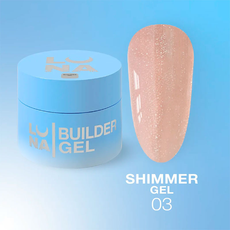 Ehitusgeel Lunamoon Shimmer Gel 3 - 50 ml