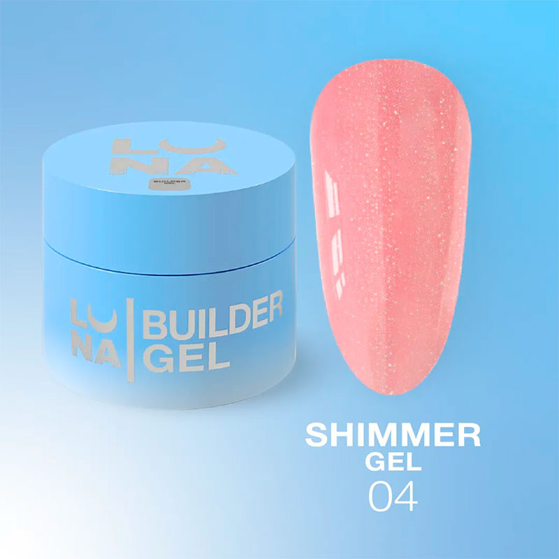 Гель для наращивания Lunamoon Shimmer Gel 4 - 30 мл