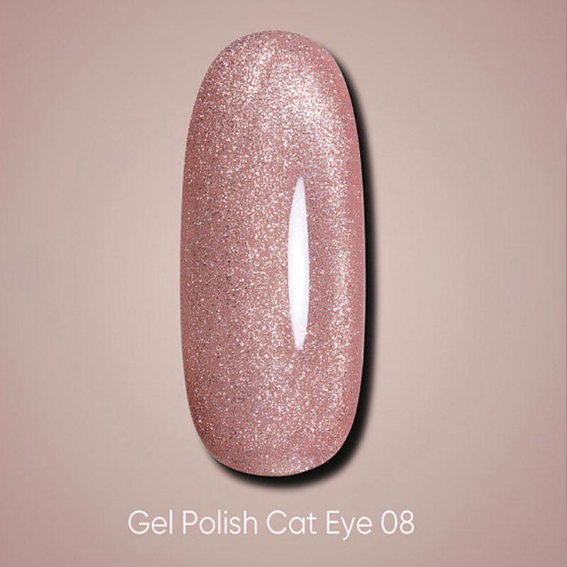 Гель-лак «Кошачий глаз» – DARK – Cat Eye 08 – 10 мл - Нюдовый