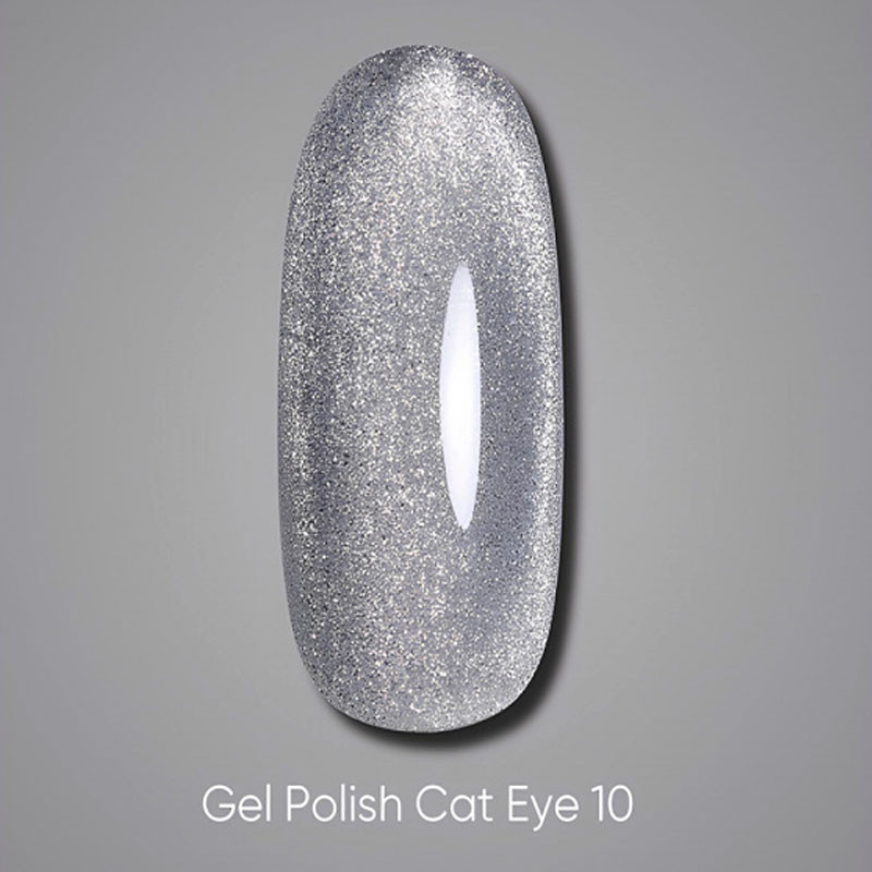 Gel Polish Cat Eye DARK – 10, 10 ml - Gray