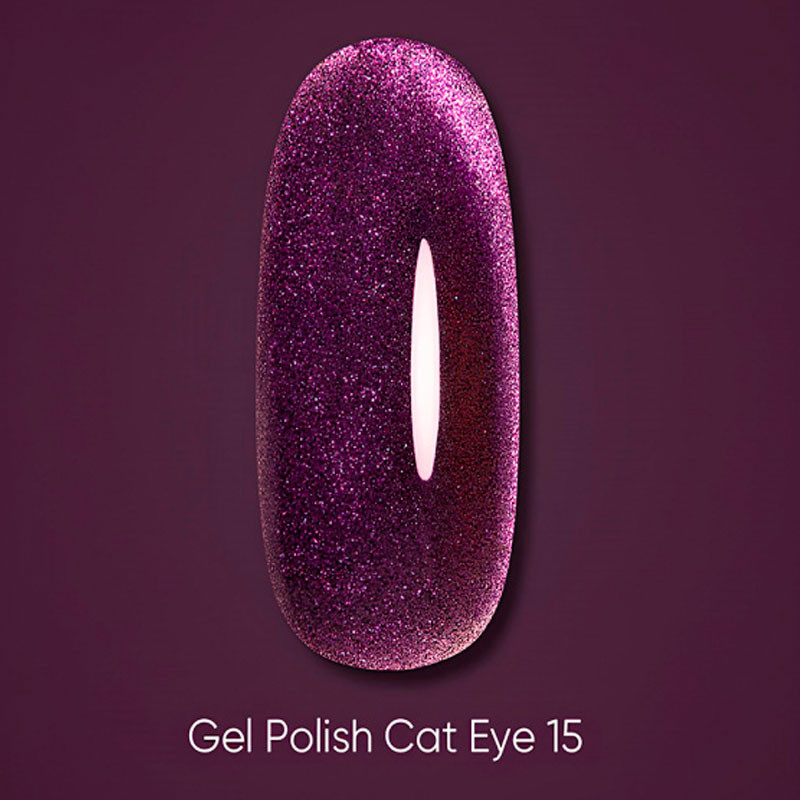 Gel Polish Cat Eye DARK – 15, 6 ml - Purple