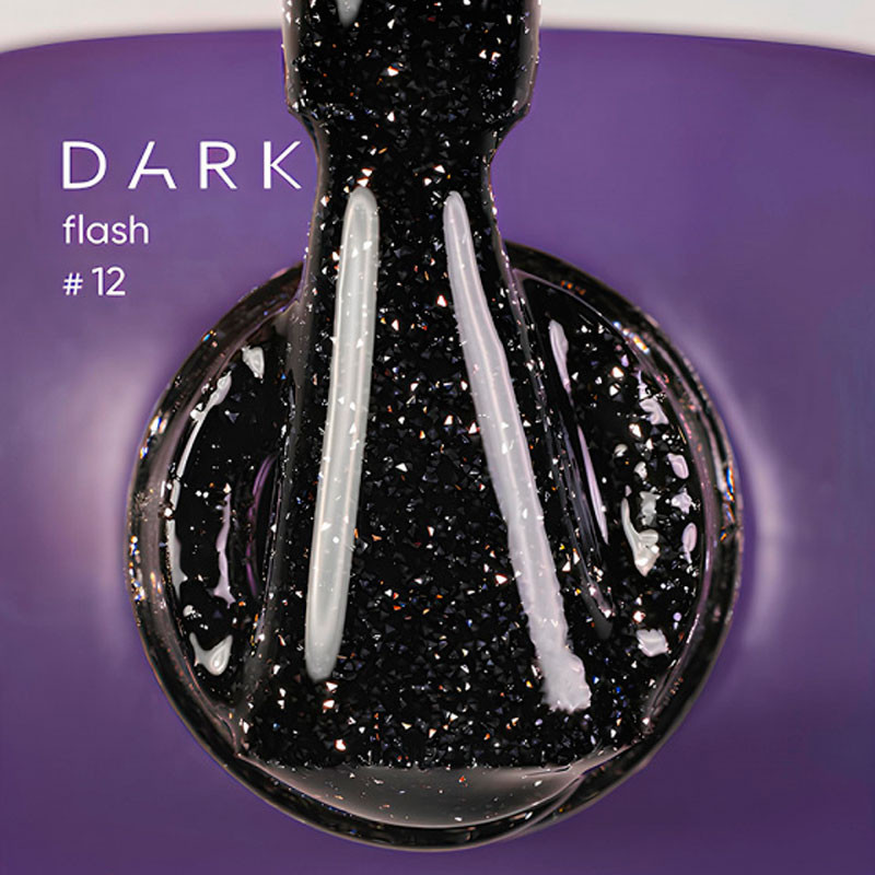 Geellakk Flash – DARK – 12, 10 ml - Tumelilla