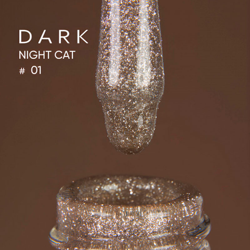 Geelilakka Night Cat Eye DARK – 01, 10 ml - Nude