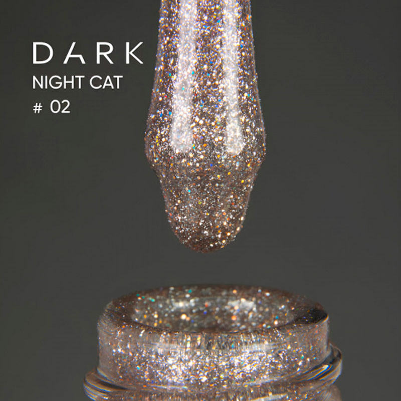 Гель-лак «Кошачий глаз» – DARK – Night Cat Eye 02 – 10 мл - Нюдовый