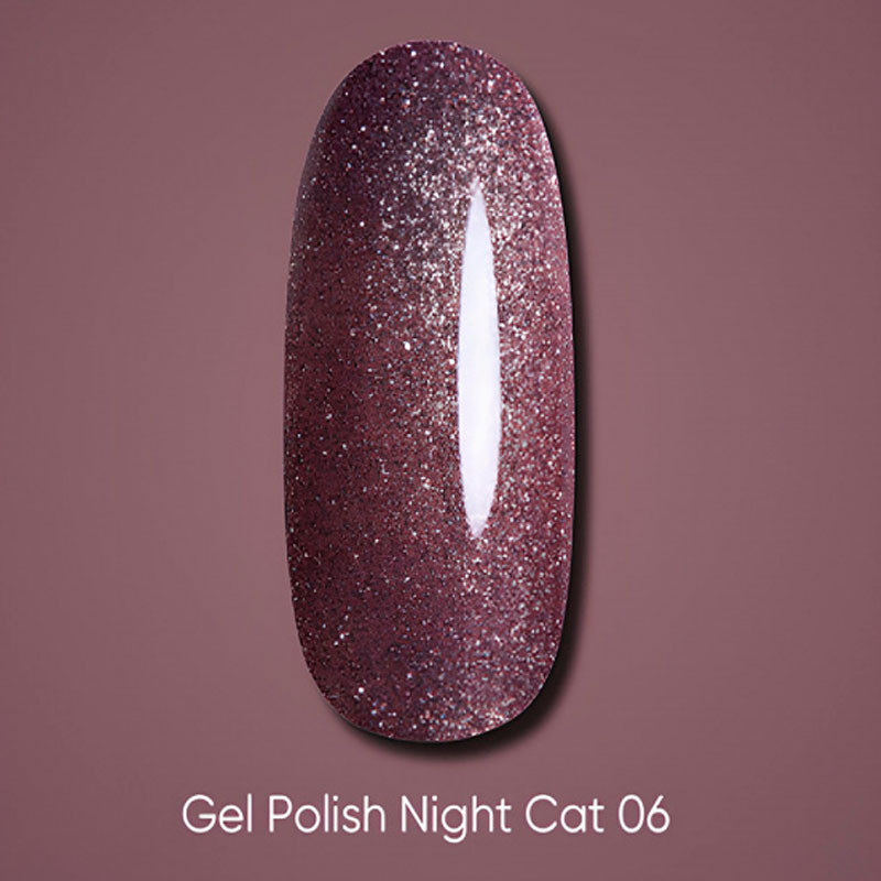 Geellakk Night Cat Eye DARK – 06, 6 ml - Nude