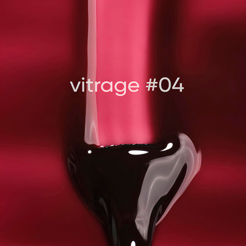 Гель-лак Vitrage – DARK – 04, 6 мл - Красный