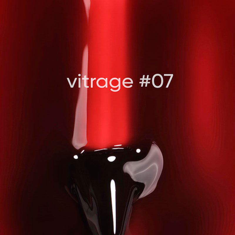 Geelilakka Vitrage – DARK – 07, 6 ml - Punainen