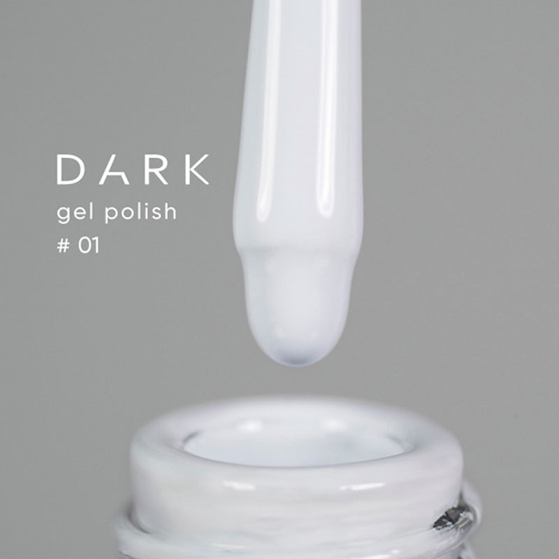 Gel Polish – DARK – 001, 10 ml - White