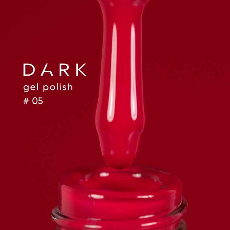 Gel Polish – DARK – 005, 6 ml - Red