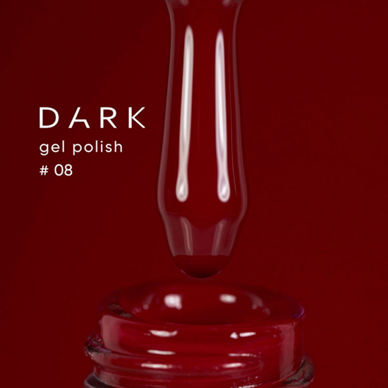 Gel Polish – DARK – 008, 6 ml - Dark red