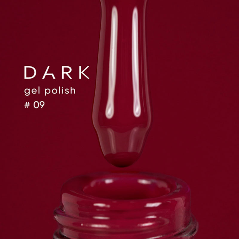Geelilakka – DARK – 009, 6 ml - Tummanpunainen