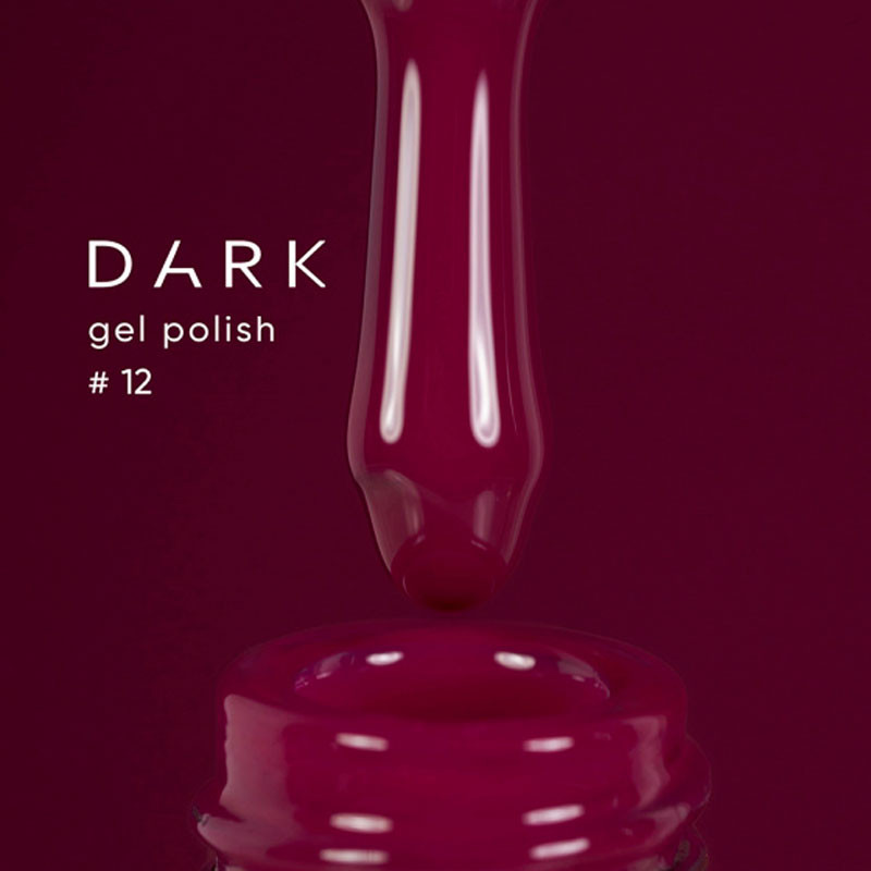 Geellakk – DARK – 012, 6 ml - Tumepunane