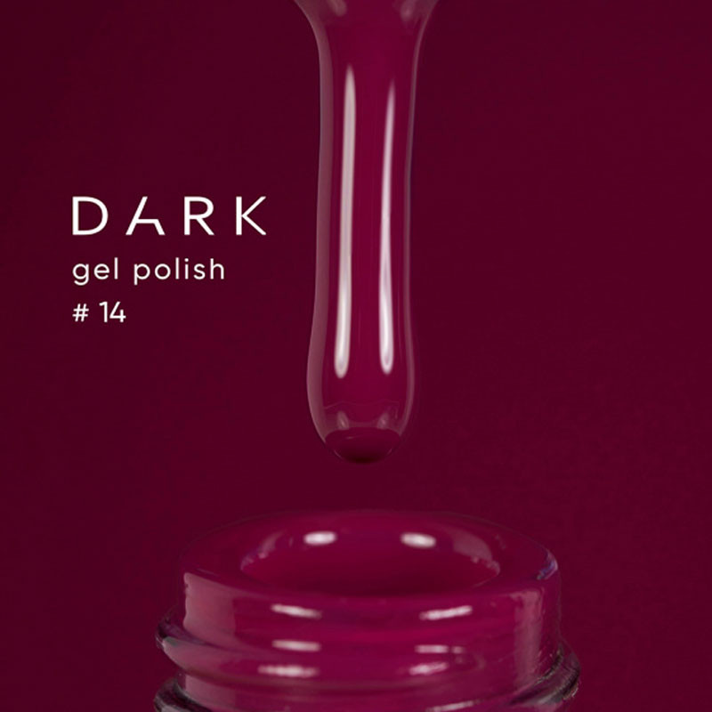 Gel Polish – DARK – 014, 6 ml - Dark red