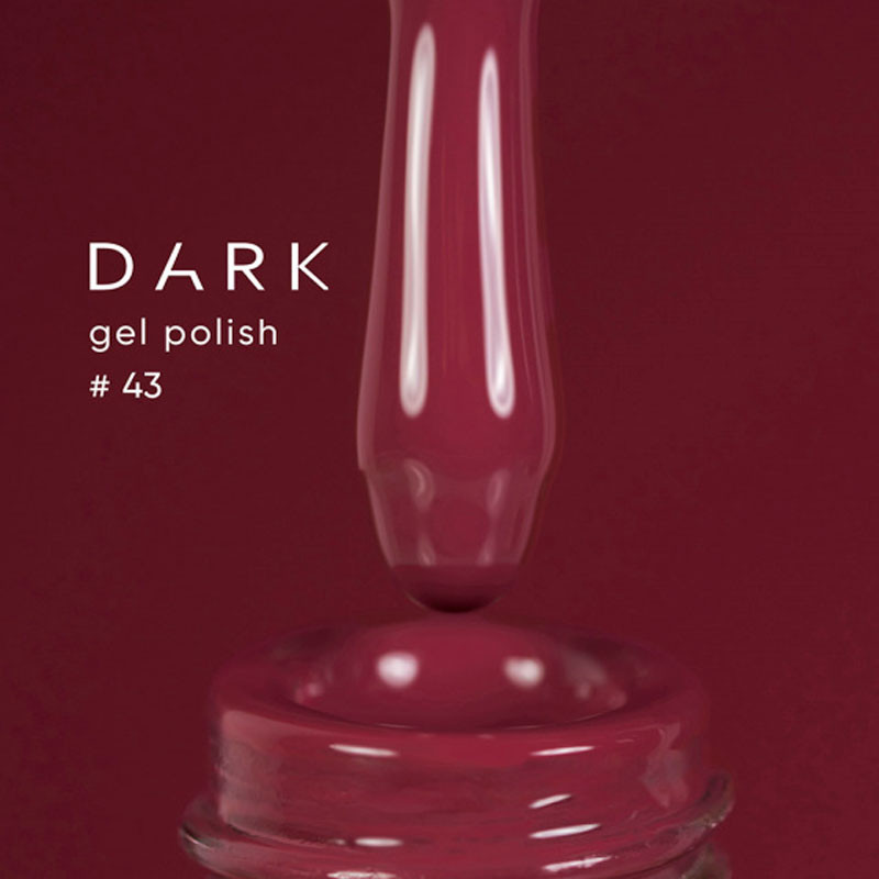 Geellakk – DARK – 043, 6 ml - Tumepunane
