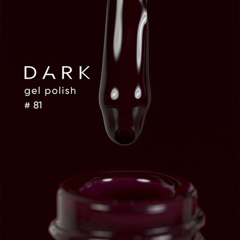 Geellakk – DARK – 081, 6 ml - Tumepunane