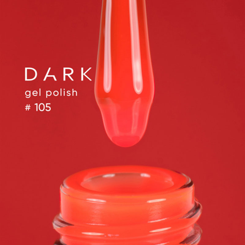 Gel Polish – DARK – 105, 6 ml - Red