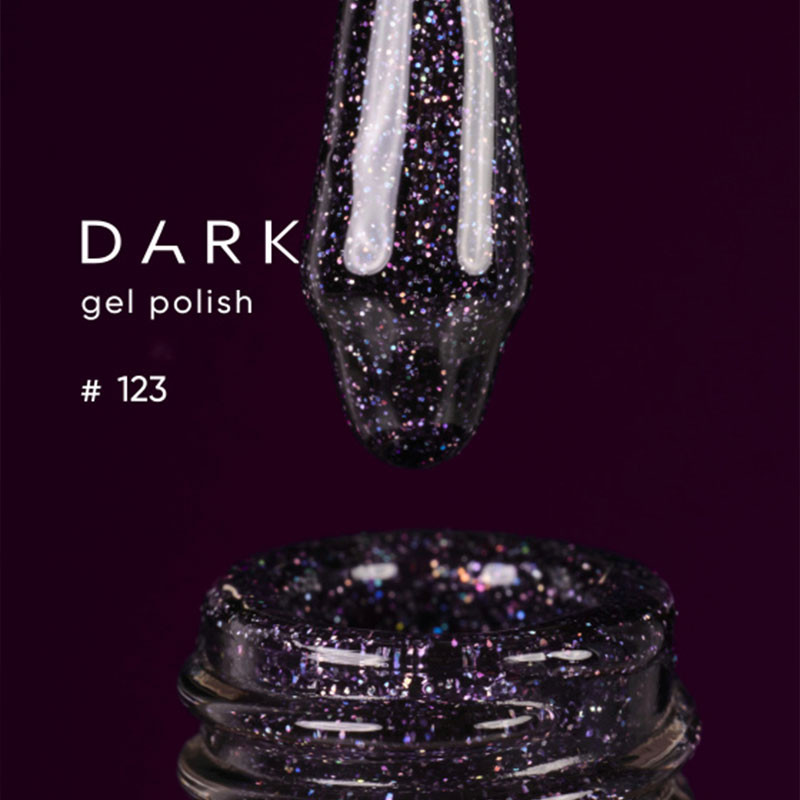 Гель-лак – DARK – 123, 6 мл - Тёмно-фиолетовый