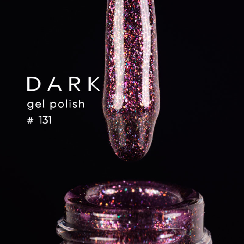 Gel Polish – DARK – 131, 6 ml - Dark purple