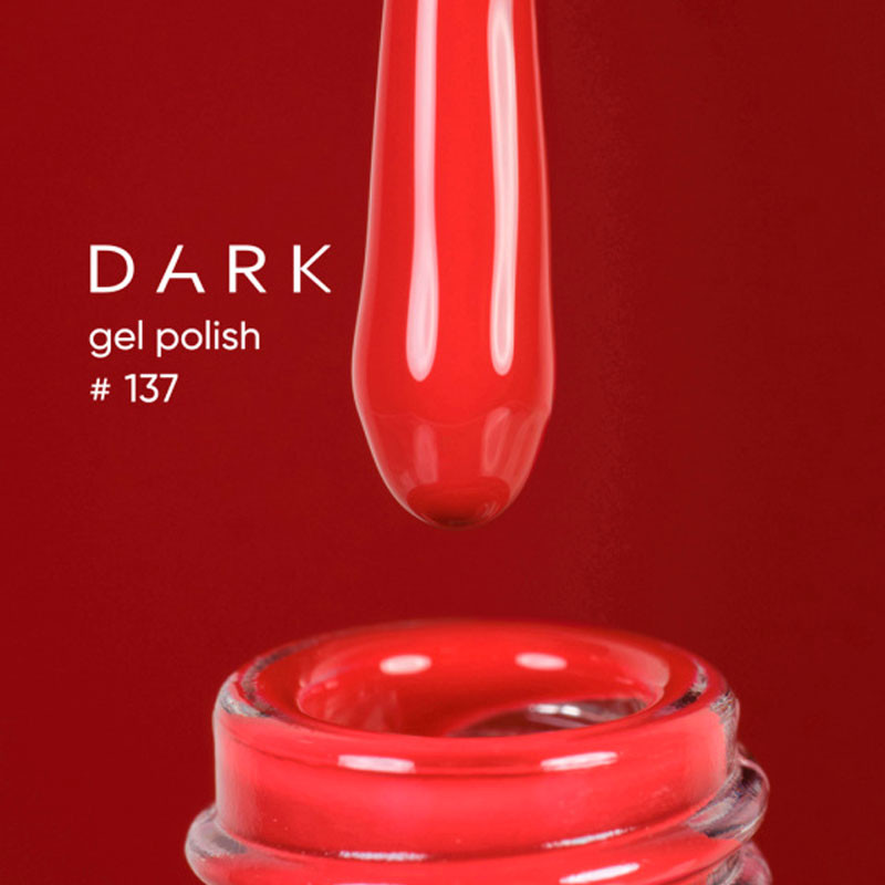 Гель-лак – DARK – 137, 6 мл - Красный