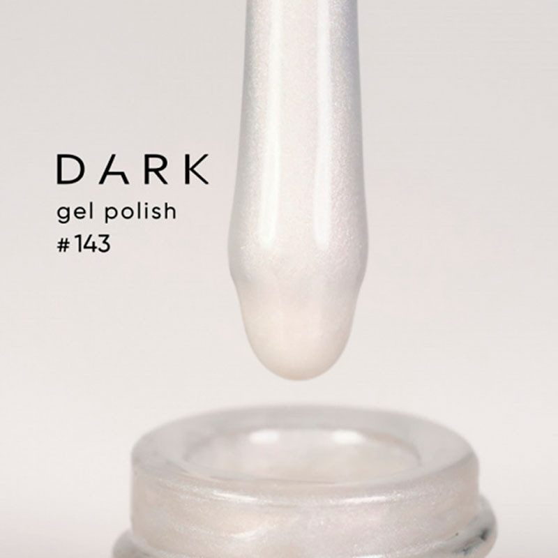 Gel Polish – DARK – 143, 6 ml - White