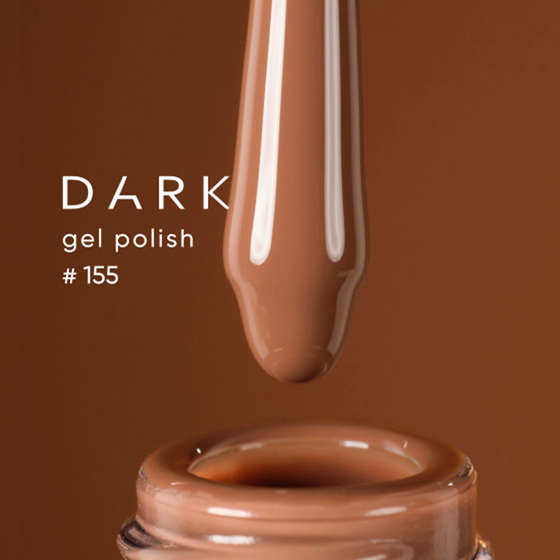 Gel Polish – DARK – 155, 6 ml - Brown