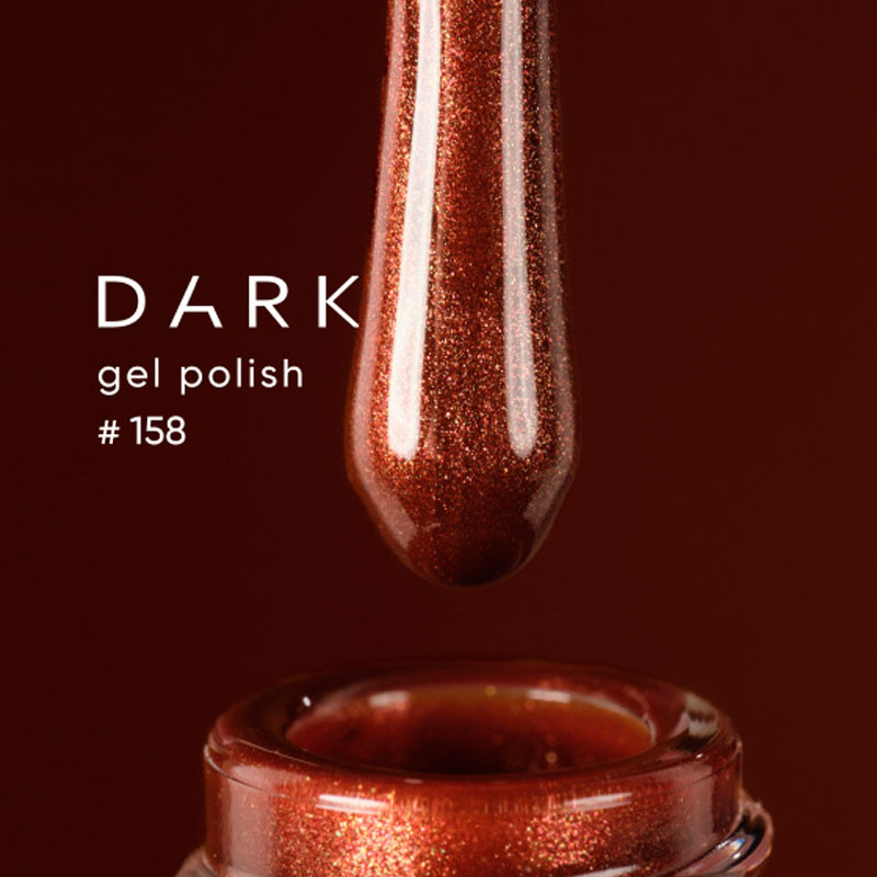 Geelilakka – DARK – 158, 6 ml - Ruskea