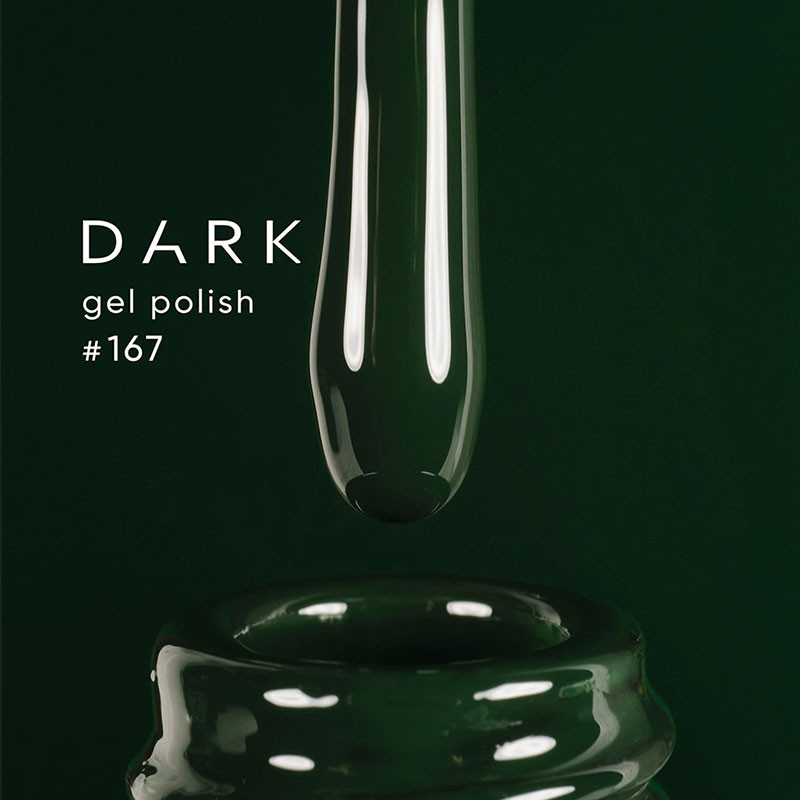 Гель-лак – DARK – 167, 6 мл - Зелёный
