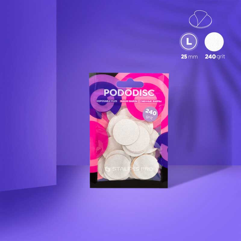 Сменные файлы для педикюрного диска Pododisc Staleks Pro L, (50 шт) - 240