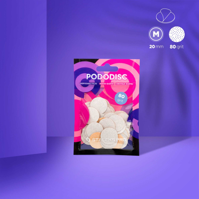 Pediküüri lihvkettad Pododisc Staleks Pro M, (50 tk) - 80