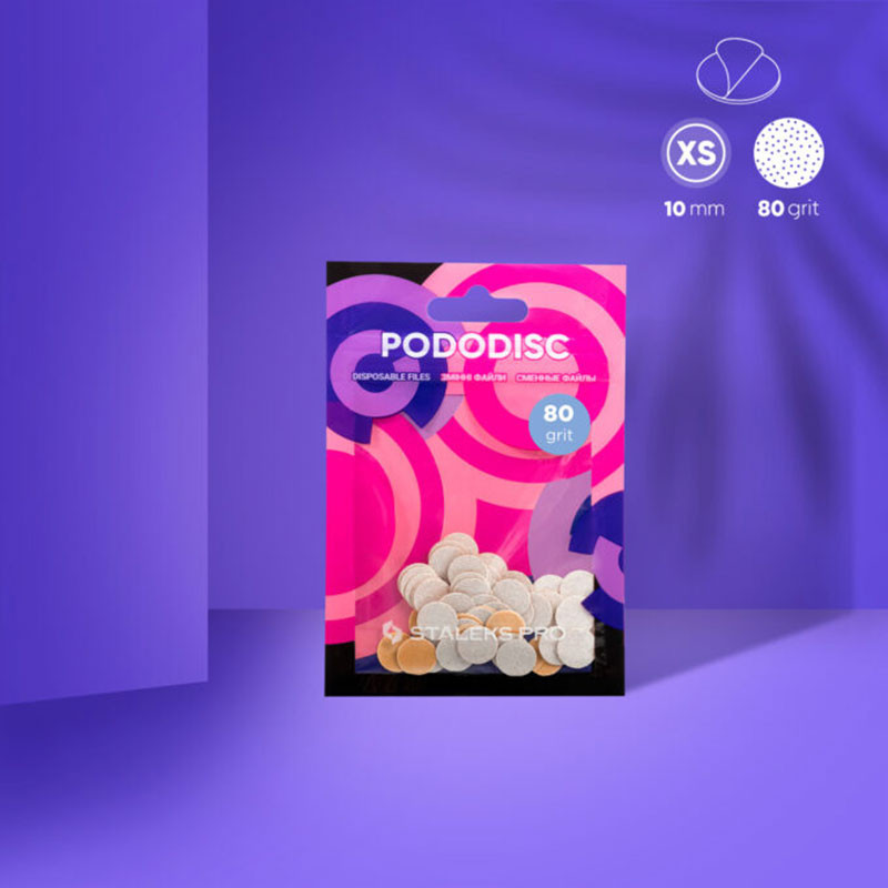 Pediküüri lihvkettad Pododisc Staleks Pro XS, (50 tk) - 80