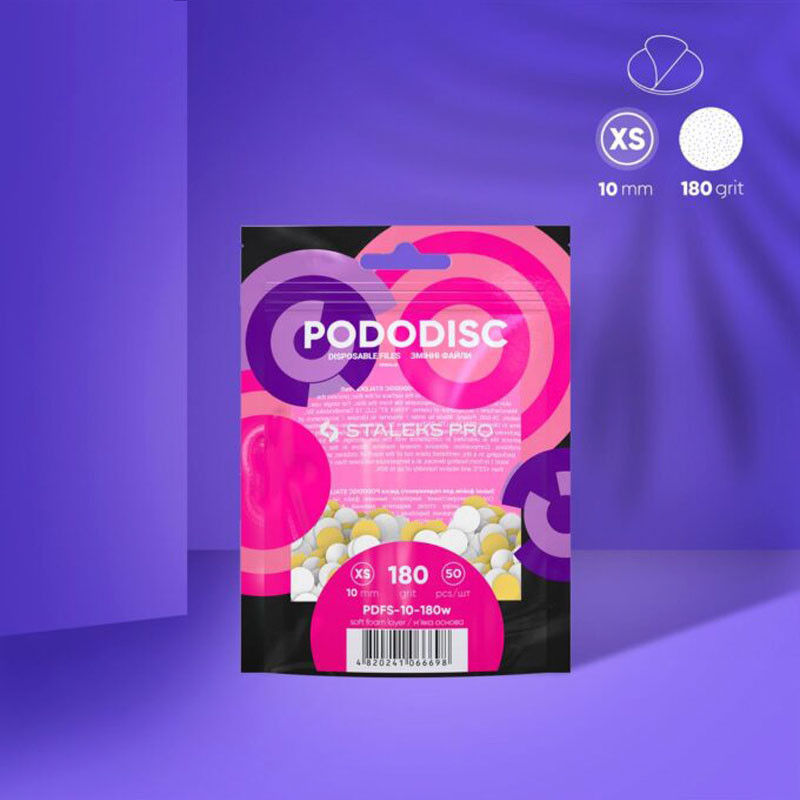 Pediküüri lihvkettad vahu baasil Pododisc Staleks Pro XS, (50 tk) - 180