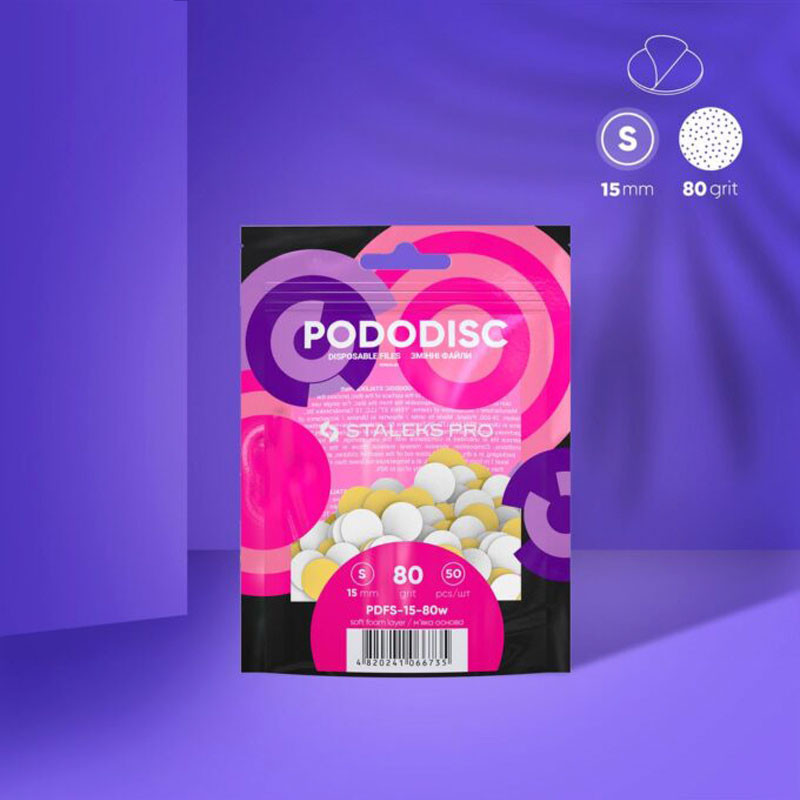 Спонж-файл для педикюрного диска Pododisc Staleks Pro S, (50 шт) - 80